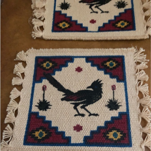 Southwest Motif Stenciled Coaster Rug - Picture 4 of 4